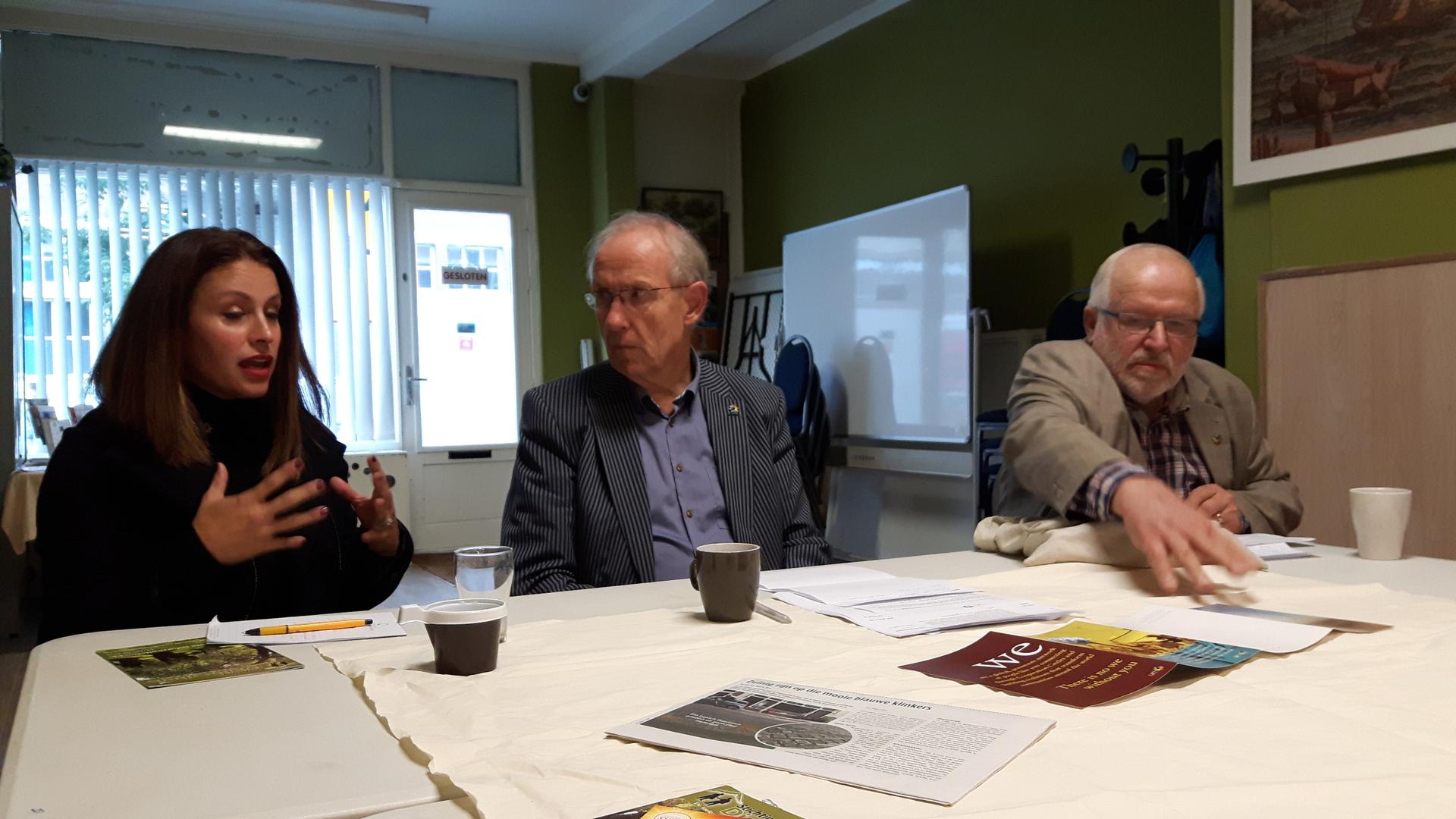 Meeting with Sarah Freitag in The Hague